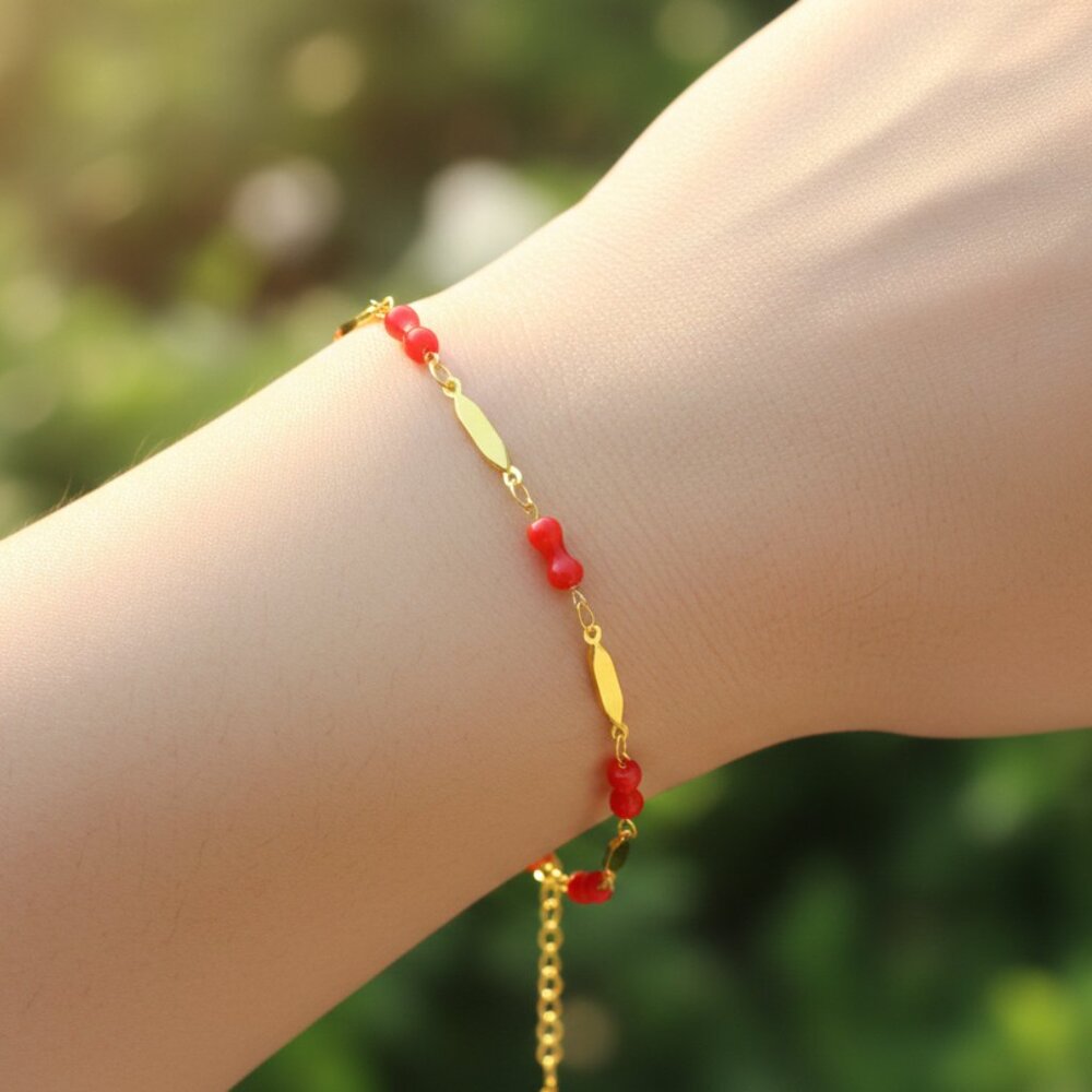 "Trendy Handmade Bracelet – A Stylish Gift for Women & Girls, MAR091113